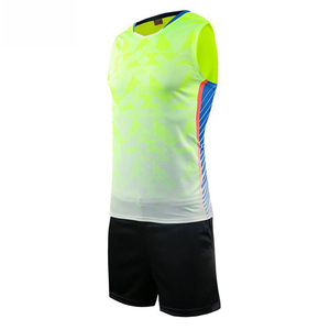 Matériaux de qualité supérieure, 100% polyester, respirant, uniforme de volley-ball à manches courtes, design personnalisable, vêtements de sport anti-transpiration - Product Image 3