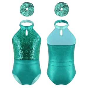 ชุดเต้นรำสำหรับเด็กผู้หญิงอายุ 6-14 ปี ชุดเลื่อมเมทัลลิกสำหรับฟิกเกอร์สเก็ต ยิมนาสติก การแสดงบนเวที การแข่งขัน และการฝึกซ้อม - Product Image 3