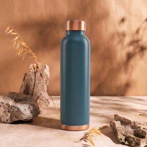 Copper <b>Water</b> <b>Bottle</b> 950ml Reusable Copper Drinking <b>Bottle</b> for Home Office Travel and <b>Daily</b> Use - Product Image 4
