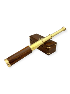 Telescopio Náutico de Latón Pulido de 16 Pulgadas al por Mayor con Soporte de Madera y Caja, Telescopio Marítimo Clásico, Decoración Creativa para el Hogar - Product Image 1