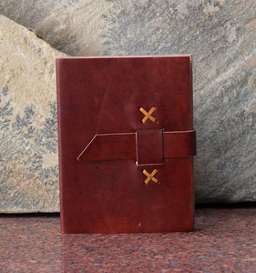 Carnet A5 en cuir à couverture rigide avec impression de logo personnalisé, journal/agenda sans acide et sans bois pour usage professionnel - Product Image 3