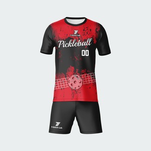 Uniforme Deportivo para Hombre, Camiseta de Cuello Redondo, Uniforme de Pickleball de Manga Corta de Secado Rápido y Alta Calidad - Product Image 3