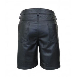 Summer Autumn Customized Plain Dyed Adults Real Leather Cargo <b>Shorts</b> Club Wear <b>Shorts</b> in best sale - Product Image 3