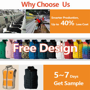 Gilet Riscaldato Elettrico USB Impermeabile in Vendita, Stile Personalizzato, Zona Riscaldata, Gilet Leggero Imbottito, Gilet Intelligente Autoriscaldante per il Tempo Libero Quotidiano - Product Image 5