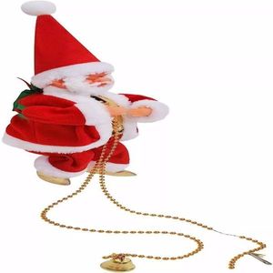 Climbing Santa Claus 9\" Christmas Ornament Xmas Tree Decoration That Climbs up and Down - Product Image 2