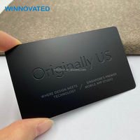Plaques signalétiques métalliques électroplaquées personnalisables, cartes de visite vierges 88x63mm en métal noir pour personnalisation