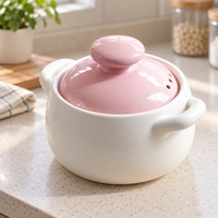 Grand pot en terre cuite Olla De Barro blanc, 6L, pot à ragoût, pot à haricots, fait main, cuisine