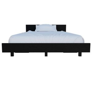Base de Cama Doble Negra Tapizada para Dormitorio, Muebles Tapizados - Product Image 6