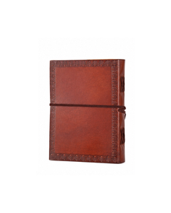 Journal en cuir style bohème avec motif paon – Design d'oiseau gravé à la main, carnet vintage fait main avec lien en cuir - Product Image 4