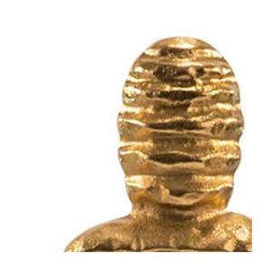 Escultura de Momia Dorada, Figura Decorativa de 20.75 Pulgadas de Alto, Hecha a Mano, Decoración Artística para Mesa de Salón - Product Image 2