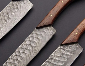 Viking Art Handmade 67-Layer Damascus <b>Sharp</b> Durable Straight Edge 6-Piece <b>Kitchen</b> <b>Knife</b> Set Wooden Ambidextrous Handles - Product Image 4