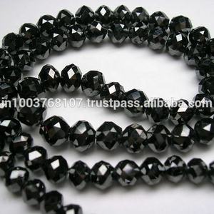 Cuentas sueltas de corte de Diamante Negro facetado natural para la fabricación de joyas, pulseras, collares, pendientes - Product Image 4