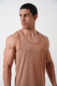 Men's Tank Top Men Gym Apparel Muscle Tank Top Bodybuilding Shirt Loose Fit <b>Light</b> men's Tank Top for Sale in Affordable Price - Product Image 6
