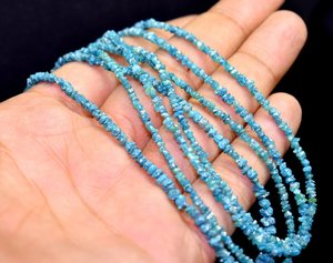 เพชรบลูไดมอนด์ธรรมชาติแบบหยาบ ขนาด 2-4 มม. เม็ดเพชรดิบสำหรับทำเครื่องประดับ ขายส่ง - Product Image 6