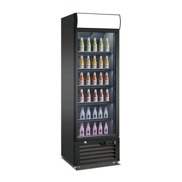 Commercial Glass Door Upright Display Refrigerator Beverage Beer Cooler Fridge for Supermarket Convenience Store