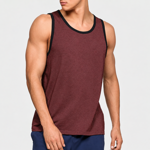 Custom <b>Men</b> Stringer Tank Tops Sleeveless Workout <b>Singlets</b> Breathable Gym Training Apparel OEM Supplier Premium Stringer <b>Singlet</b> - Product Image 1