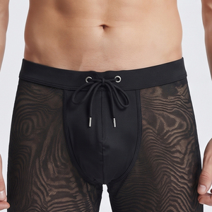Leggings Transparentes de Malla Completa para Hombre con Cintura Ajustable, Pantalones Transparentes para Hombre, 100% Poliéster, Leggings Transparentes para Hombre - Product Image 2