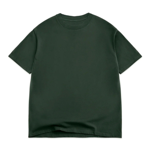 เสื้อยืดครอปแขนสั้นคอกลมสีดำสำหรับผู้ชาย ลายเรขาคณิตประดับเพชร ทรงโอเวอร์ไซส์ สไตล์สตรีท ผ้าเจอร์ซีย์ - Product Image 4