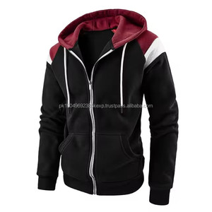 Otoño nuevos hombres Color Zip estilo sudaderas con capucha sudaderas Casual deportes Tops manga larga pulóveres chaqueta de lana de moda Streetwear - Product Image 6