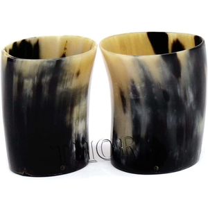 Vaso de chupito de cuerno de búfalo para cócteles, copa de cóctel duradera para fiestas, vaso para beber estilo vikingo para coleccionistas de bares - Product Image 3