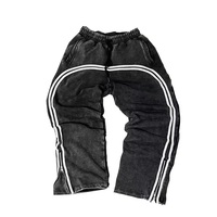 Pantalon décontracté coupe-vent pour homme David Sports Wear, 100 % polyester, anti-boulochage, respirant, écologique, multi-poches, fermeture éclair