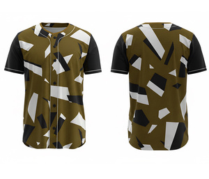 Custom Printed Sublimation <b>Baseball</b> Shirt Wholesale Jersey with Custom Logo & Numbers | Breathable Polyester Base - Product Image 6