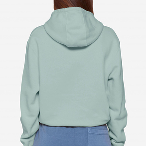 Sweat-shirt à capuche vert menthe pour homme, coupe classique, en molleton de coton, décontracté, avec poche avant avec logo, vêtement d'automne 2027 - Product Image 5