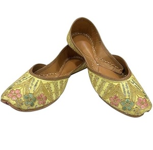 Los Mejores Diseños de Zapatos Khussa Elegantes para Mujer, Sandalias Jutti para Boda, Khussa Planas con Forro de Cuero, Khussa para Niñas, Khussa Pakistaní - Product Image 1