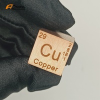 Cube de cuivre 99.9% de haute qualité 16mm pour l'affichage de loisirs de matériel d'expérience de laboratoire de Collections d'éléments