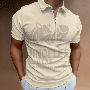 Wholesale Windproof Breathable Half <b>ZIP</b> Stand Collar Long Sleeve High Fitness T-shirts For Men Football Shirts Sporty - Product Image 4