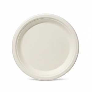 Platos Redondos de Bagazo de Alta Calidad, Ecológicos, de Color Blanco, Estilo Casual, Vajilla Desechable a un Excelente Precio de Mercado - Product Image 1