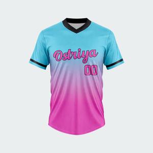 Camiseta de Béisbol Personalizada con Logotipo y Nombre, Tejido Transpirable 100% Poliéster, Servicio OEM Disponible para Unisex - Product Image 5