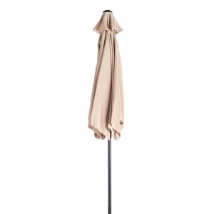 Ombrellone da Esterno Rotondo 7.5FT con Sistema di Sollevamento a Manovella, 6 Stecche in Ferro, Palo in Ferro, Impermeabile e Protezione UV, Raggi 2.5m 3m - Product Image 5