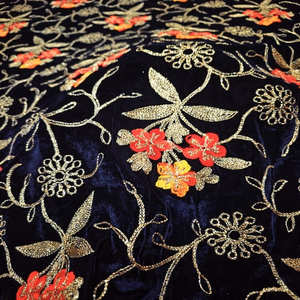 Tela de malla de georgette con revestimiento de PA, bordado de punto de cadena, transpirable, ecológica, 100% poliéster, para bolsos de boda y hogar - Product Image 5