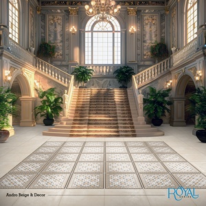 Excelente diseño 600X600mm Piso interior completamente esmaltado Acabado mate Porcelana esmaltada Piso digital Azulejos marroquíes - Product Image 5