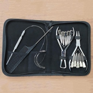 Kits d'extension capillaire pour barbier très demandés, kits de pinces à extension capillaire en acier inoxydable japonais, ciseaux de barbier, ensemble de pinces à extension - Product Image 4