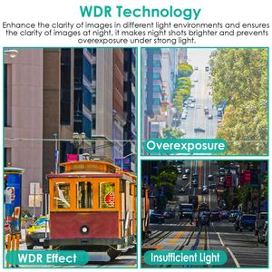 กล้องติดรถยนต์ 2K DVR บันทึกภาพ 3 ช่องทาง มุมมอง 140 องศา พร้อม GPS WiFi ระบบมองเห็นในเวลากลางคืน G-Sensor บันทึกแบบวนซ้ำ กล้องคุณภาพพรีเมียม - Product Image 4