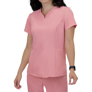 Uniformes Médicos con Cuello en V para Mujer y Hombre, Conjuntos de Pantalones y Blusa de Enfermería, Ropa Deportiva Elástica y Cómoda, 100% Algodón - Product Image 4