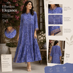 High Quality Women Silk Maxi Dress Free Size Moss Mint Ethnic Floral Tapestry Print <b>Long</b> Flowy <b>Kaftan</b> Gown for Luxury Resort - Product Image 3