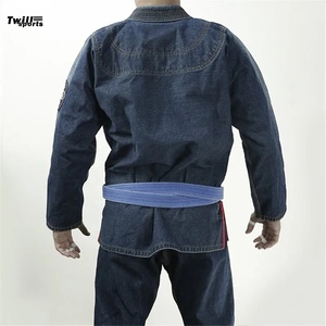 ชุดยิวยิตสูบราซิลแบบสั่งทำพิเศษ (OEM) ผ้าเดนิมพรีเมียม ชุดยูนิฟอร์ม BJJ ผ้าฝ้าย สำหรับฝึกซ้อมและการแข่งขันศิลปะการต่อสู้ - Product Image 2