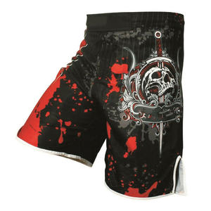 Pantalones Cortos Profesionales Personalizados de Muay Thai y MMA para Hombre, de Satén Tejido Sólido, Transpirables y de Secado Rápido - Product Image 3
