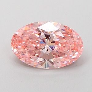 Diamant rose intense ovale fantaisie, clarté VS2, 2 carats, bonne polissage, pierre naturelle lâche LDDK362, pierre précieuse rose rare pour bijoux - Product Image 4