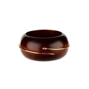 Bijoux de mode traditionnels élégants pour femmes, clous en bois faits à la main, bracelets, accessoires de mode en cristal - Product Image 6