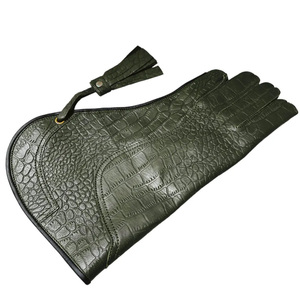 Gants de fauconnerie en cuir de haute qualité en gros avec protection des doigts, service OEM, logo et taille personnalisés - Product Image 5
