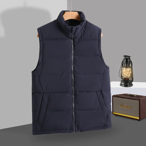 Chaleco Acolchado Sin Mangas para Hombre, Chaleco de Invierno Acolchado, Ligero y Cálido, con Cierre, Informal, para Exteriores, con Logotipo - Product Image 5