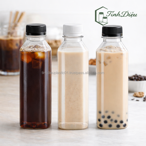 High Quality 320ml Bubble Tea <b>Smoothie</b> PET <b>Bottle</b> Food Grade OEM ODM CV320-19 - Product Image 1