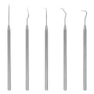 ชุดหัววัดแบบหลายรูปร่าง5ชิ้นประกอบด้วยหัววัดตะขอโค้งงอแบบโค้งเดี่ยวยาวโค้งคู่แบบสามหัว - Product Image 1