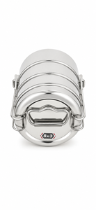 Dheer International Stainless Steel Food Grade 202 Clip Tiffin Wholesale 3 Tier - Product Image 3