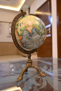 Gold Aluminum Embossed Polished Modern World Globe <b>Desk</b> Globe Decorative Table Globe for Office <b>Desk</b> <b>Study</b> Room and Home Decor - Product Image 2