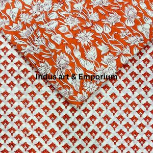 Block Print Cotton Cambric 60X60 Running Fabric Traditional Jaipuri Print Cotton Fabric - Product Image 6
